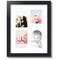 ArtToFrames Collage Photo Picture Frame with 4 - 4x6 inch Openings, Framed in Black with Over 62 Mat Color Options and Regular Glass (CSM-3926-2)